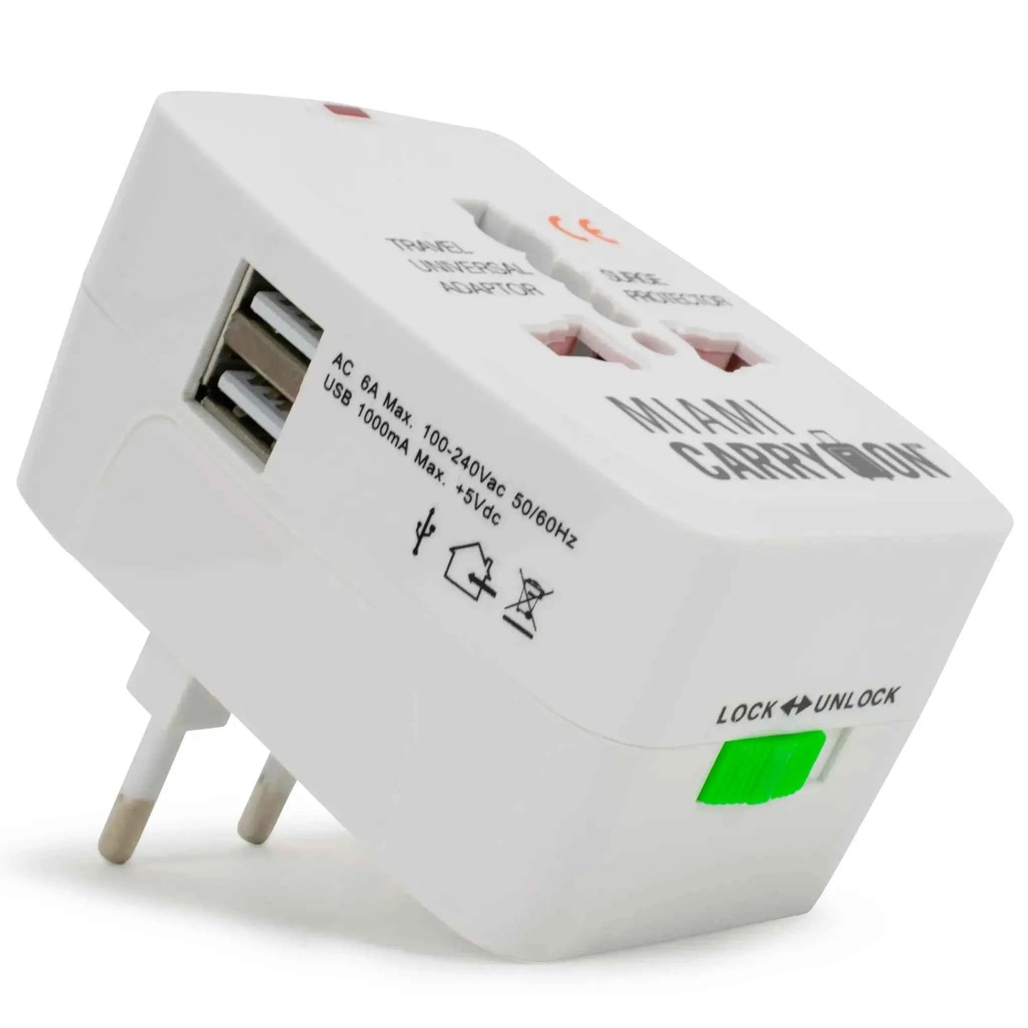 International Travel Adapter with USB Ports