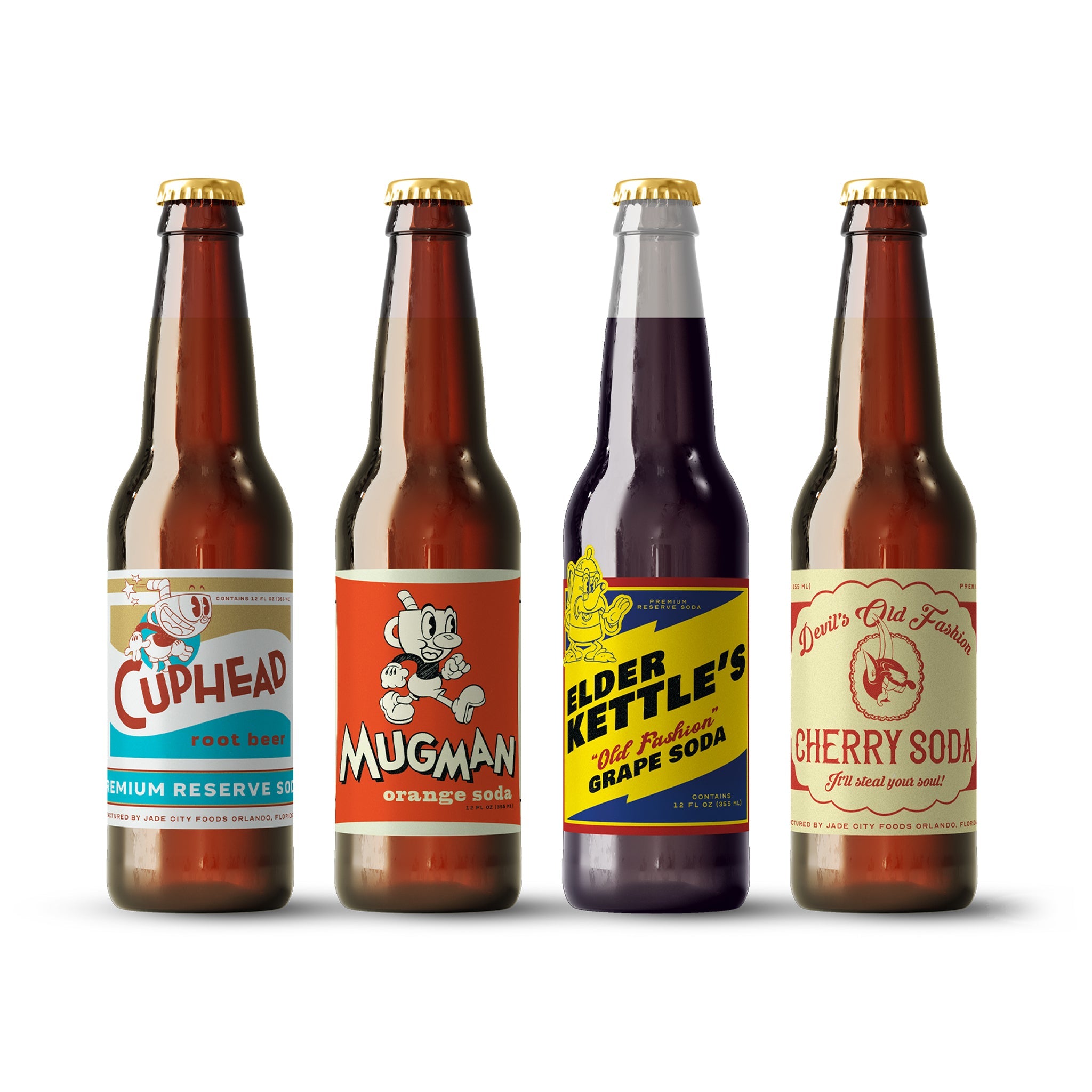 The Cuphead Show! Soda 4-Pack
