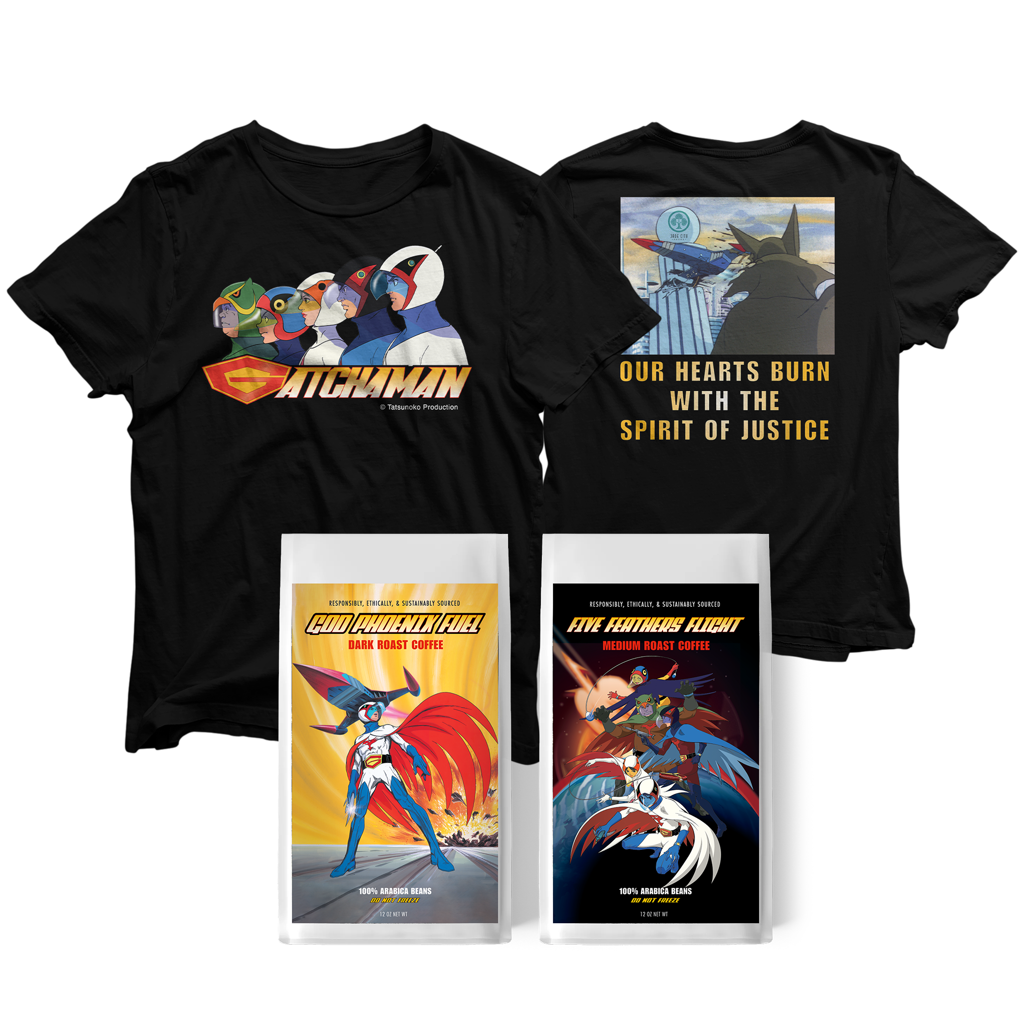 Combo de café y té Gatchaman