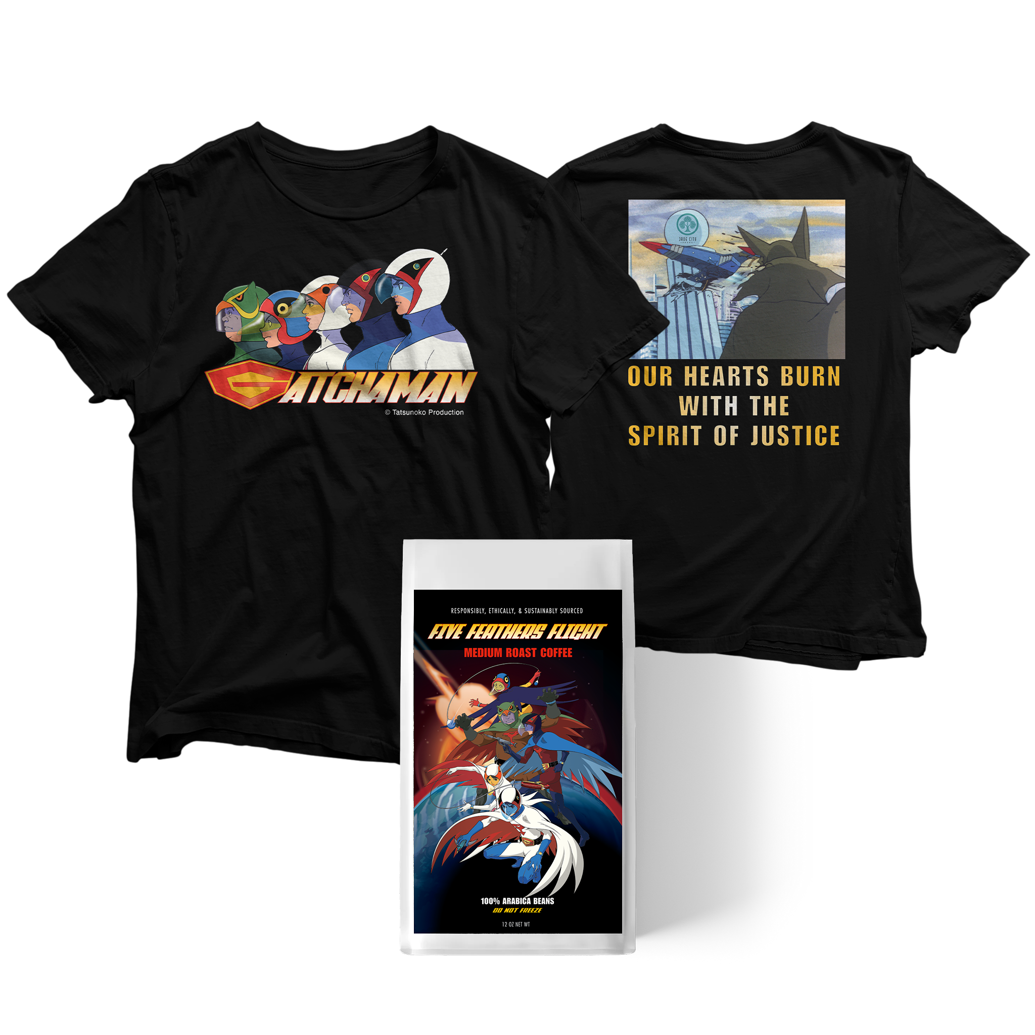 Combo de café y té Gatchaman