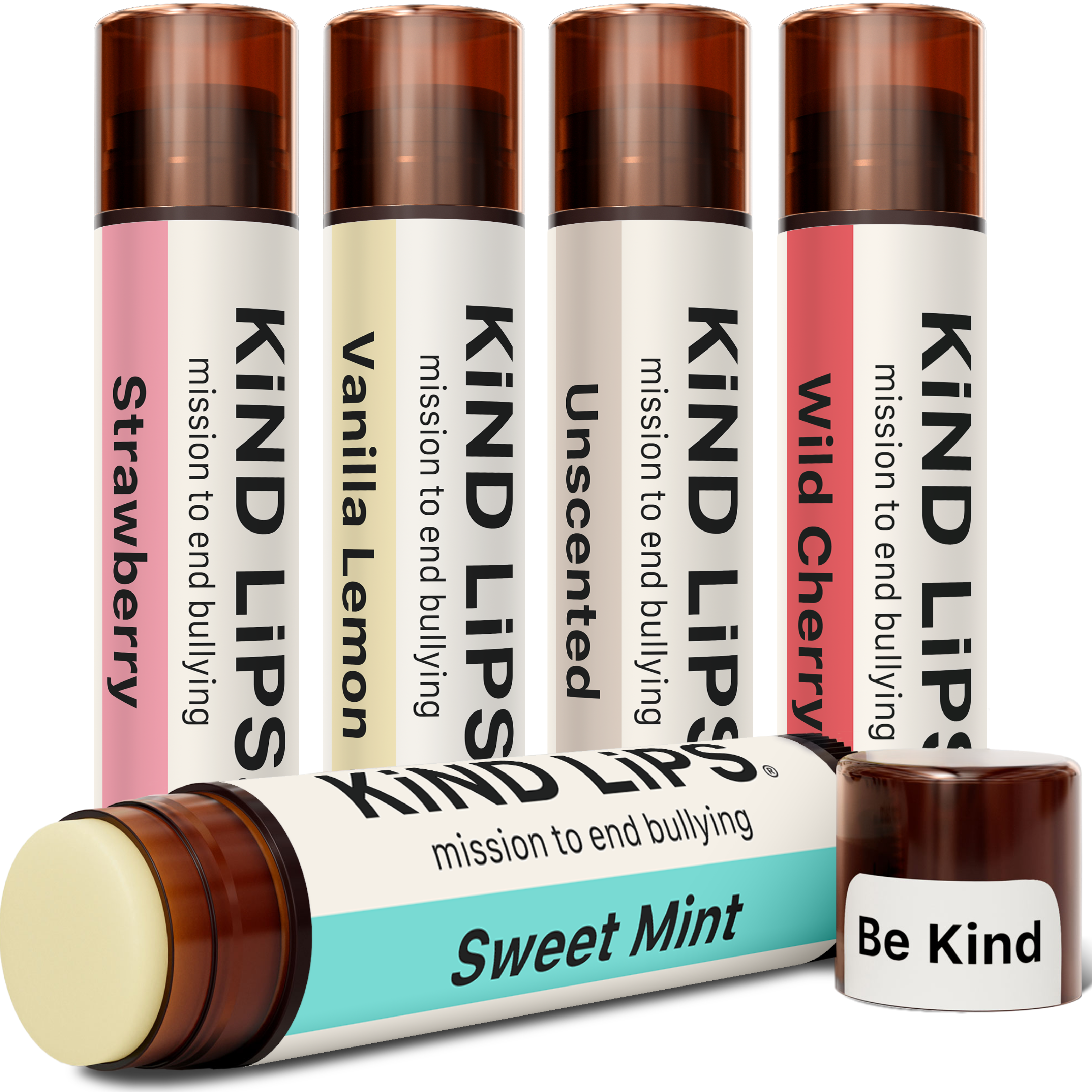 5 Pack Variety Organic Lip Balm