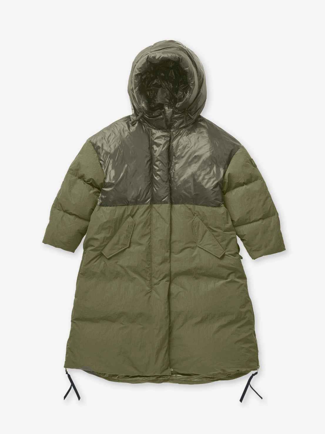 Long Down Puffer - Stone Green