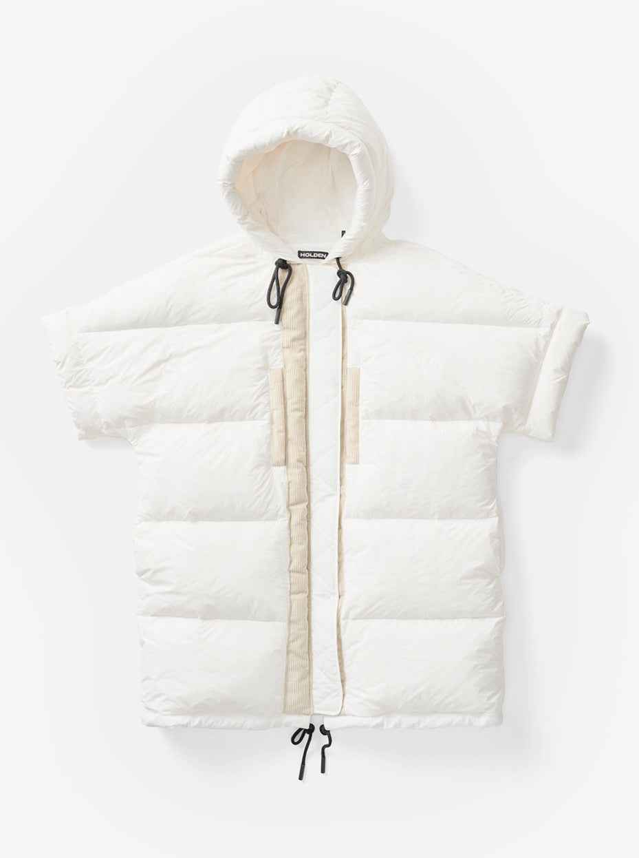 Long Down Vest - Pearl