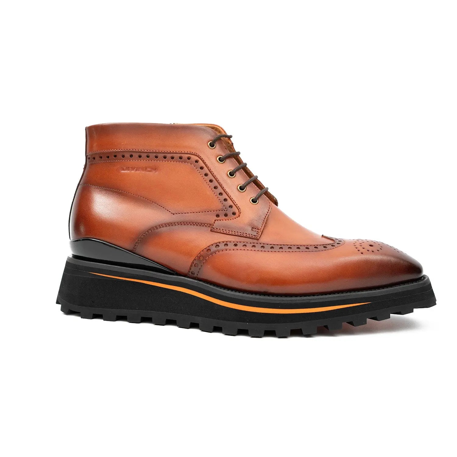 Zipper Brogue Martin Boots 2890 Brown - Lolomo!