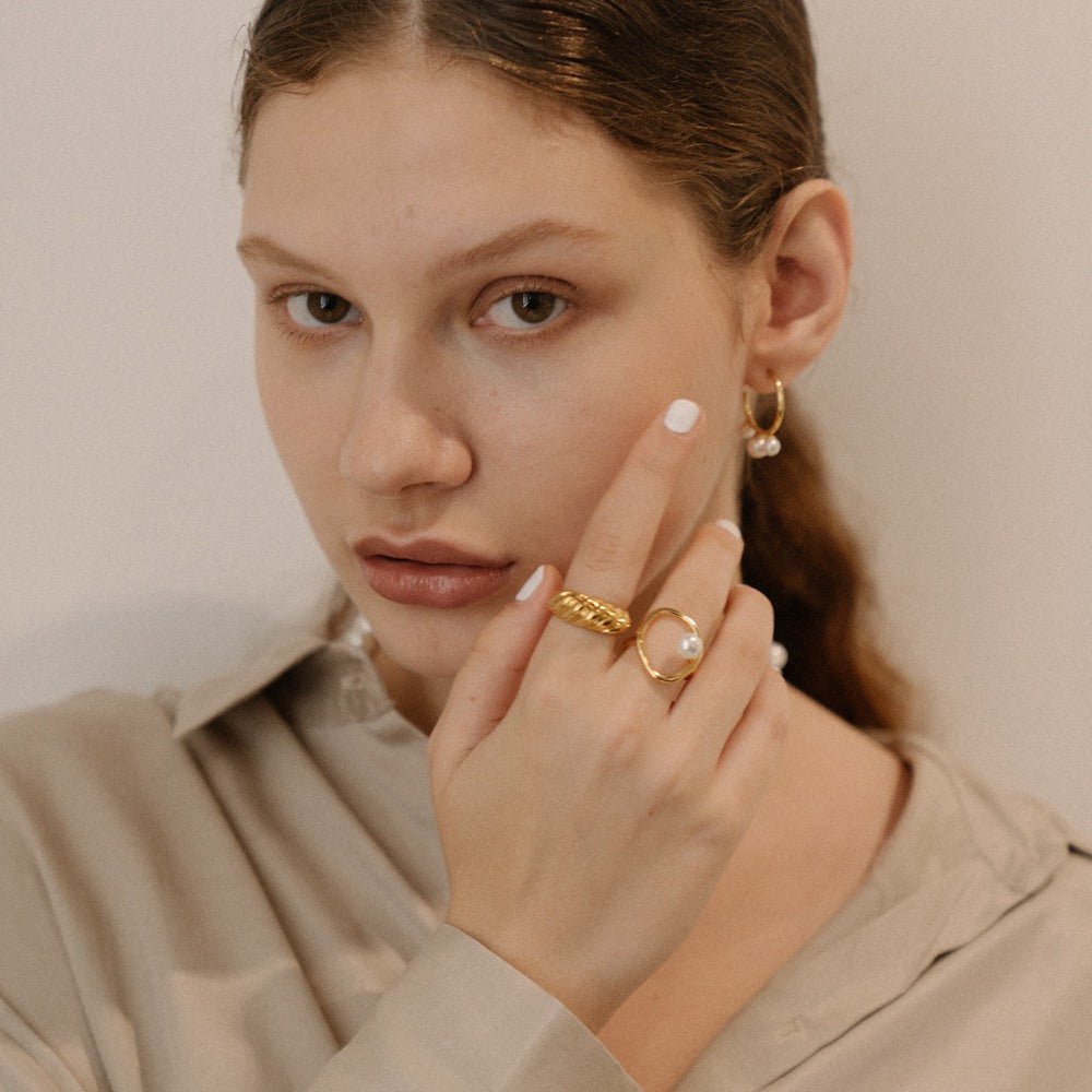 ALISSE 18K GOLD PLATED RING - Lolomo!