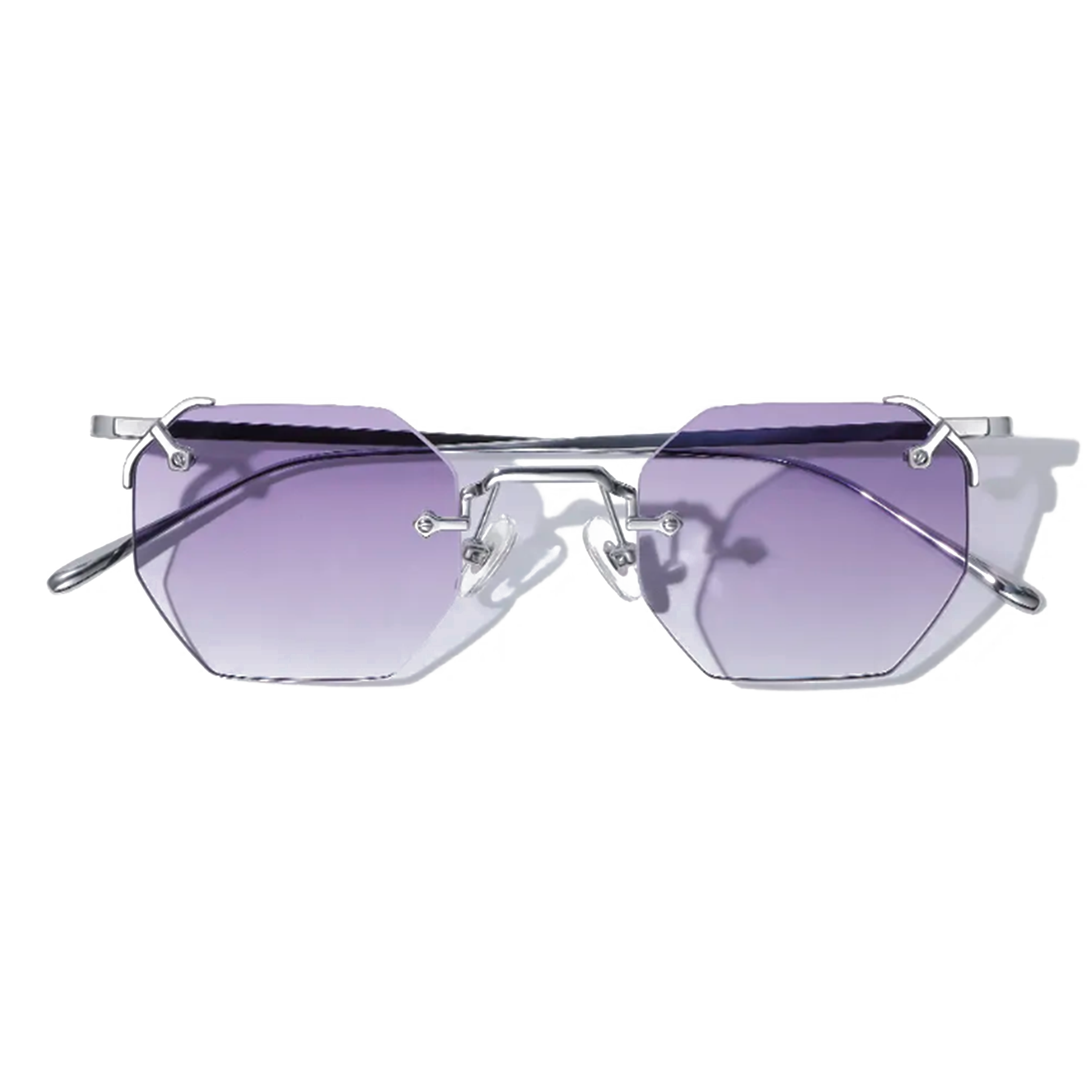 A.M. Metal Hexagon Sunglasses - Lolomo!