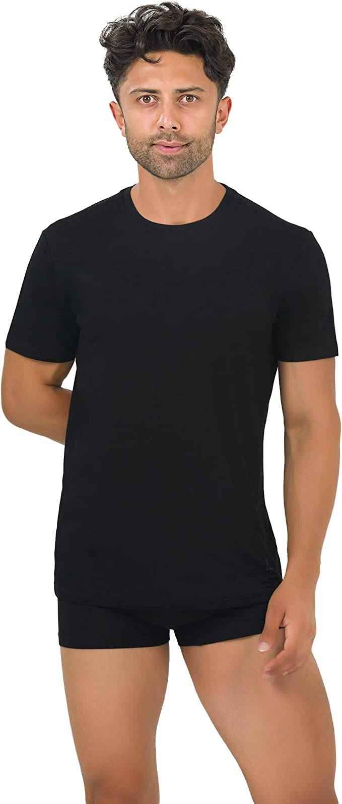 Men's Bamboo Crew Neck Undershirts (3-Pack)