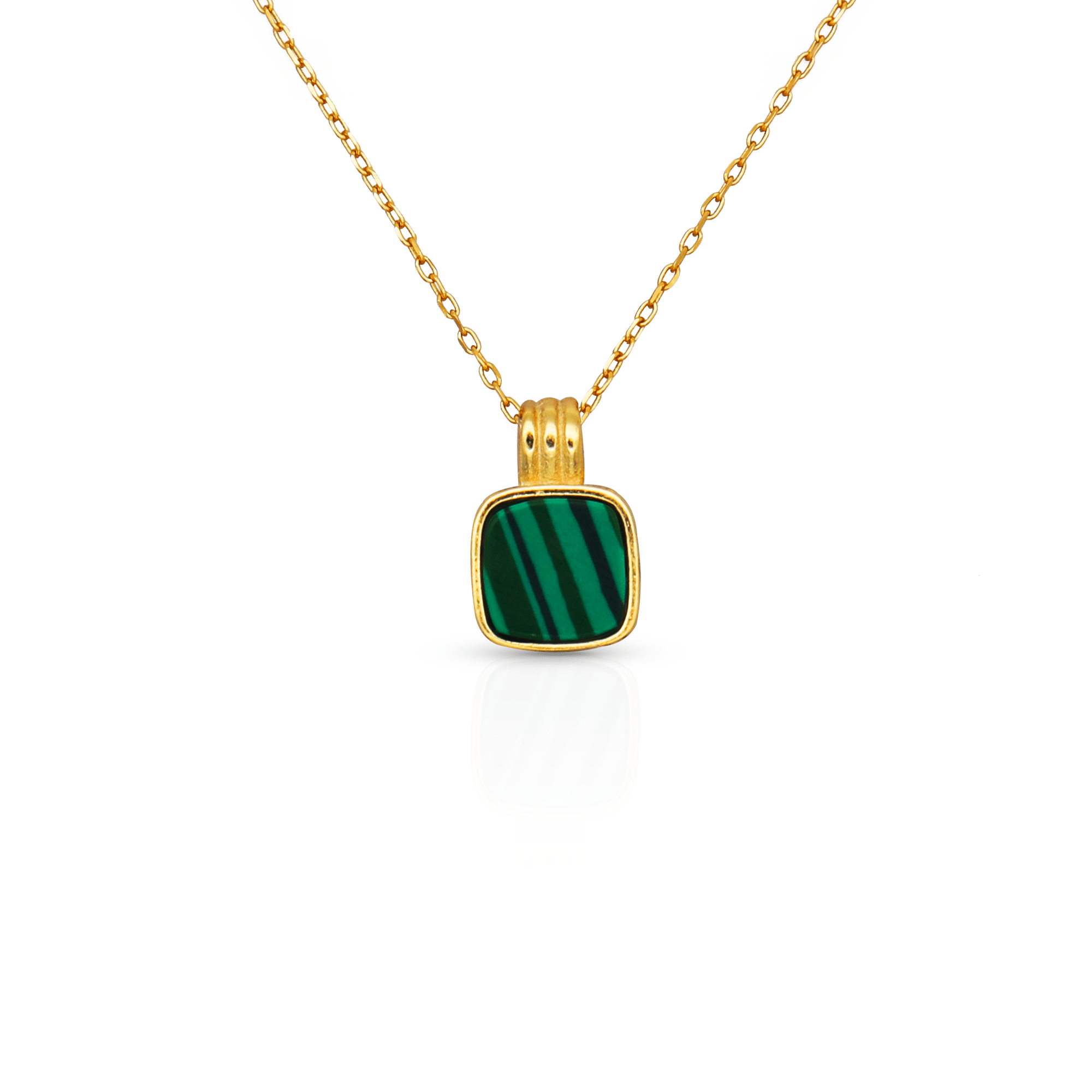 BAYLIE MALACHITE NECKLACE - Lolomo!