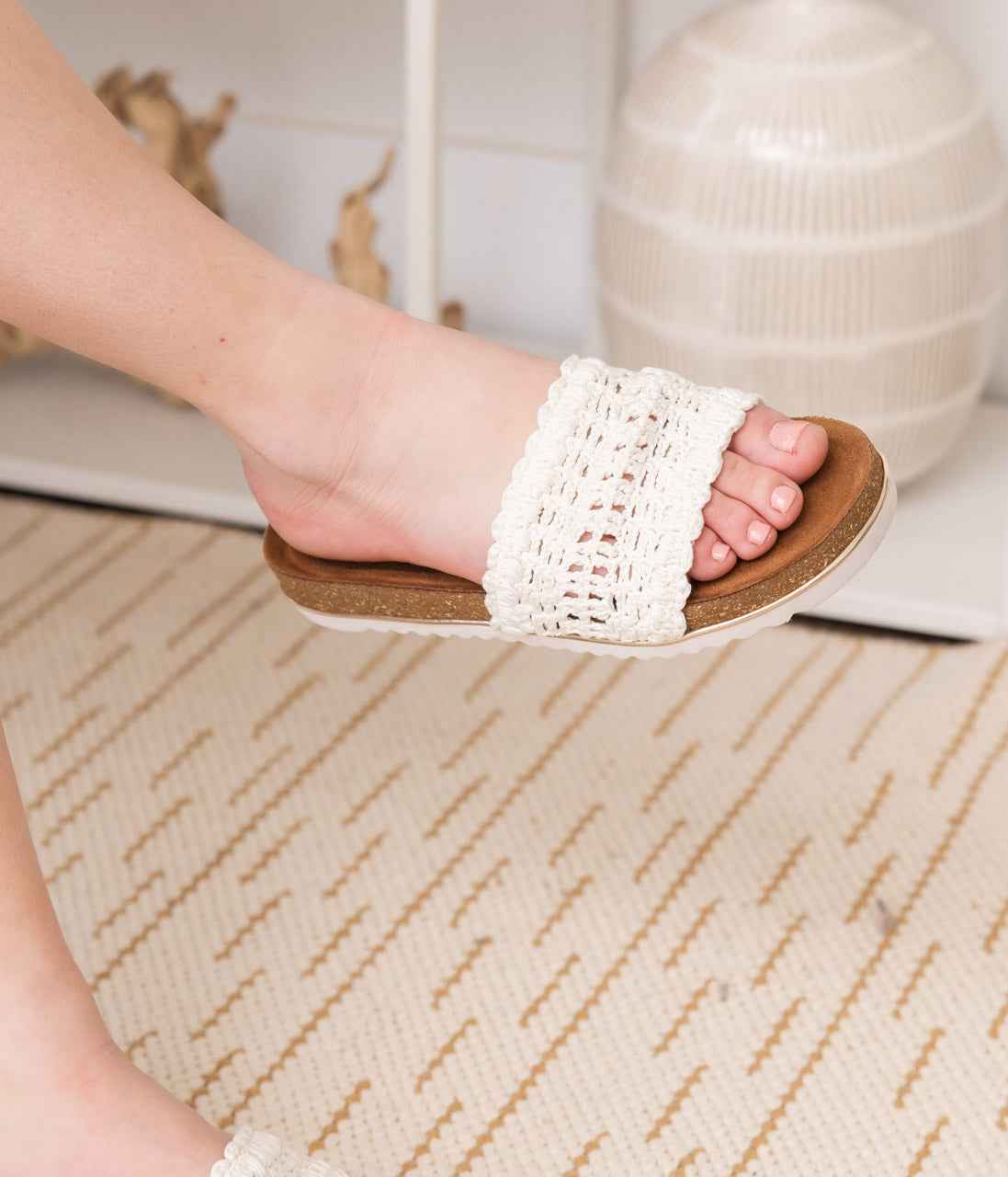 Beatty Sandals in White
