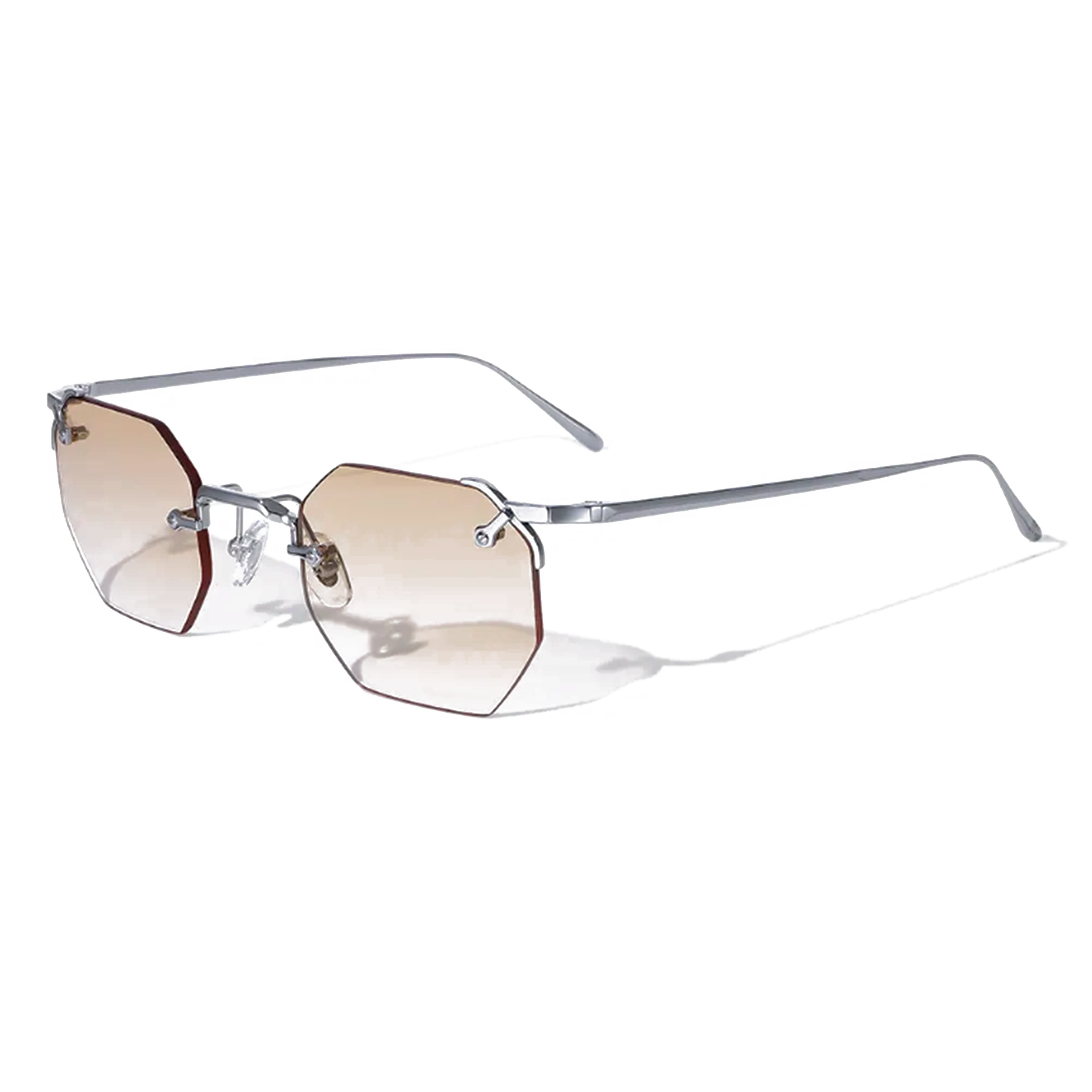 Aplos Metal Hexagon Sunglasses - Lolomo!