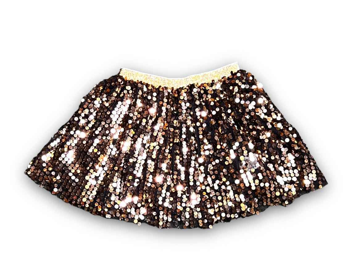 Black and Gold Sequin Tutu Kid - Lolomo!