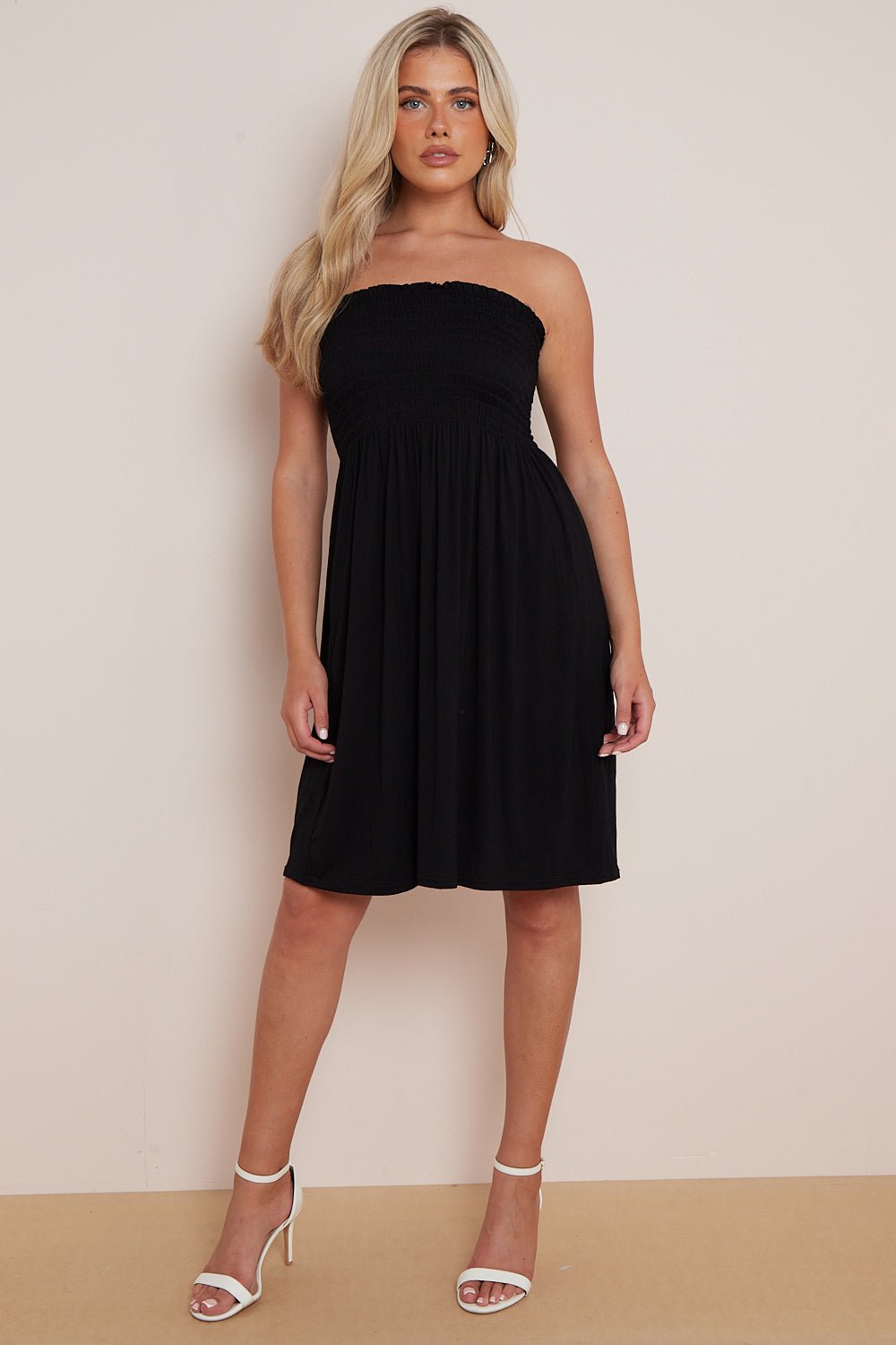 Black Bandeau Summer Dress - Lolomo!