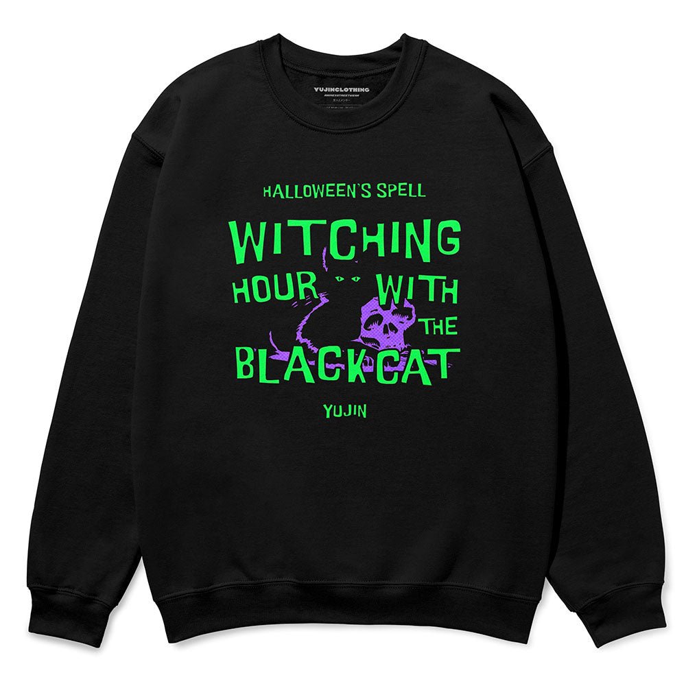 Black Cat Spell Sweatshirt - Lolomo!