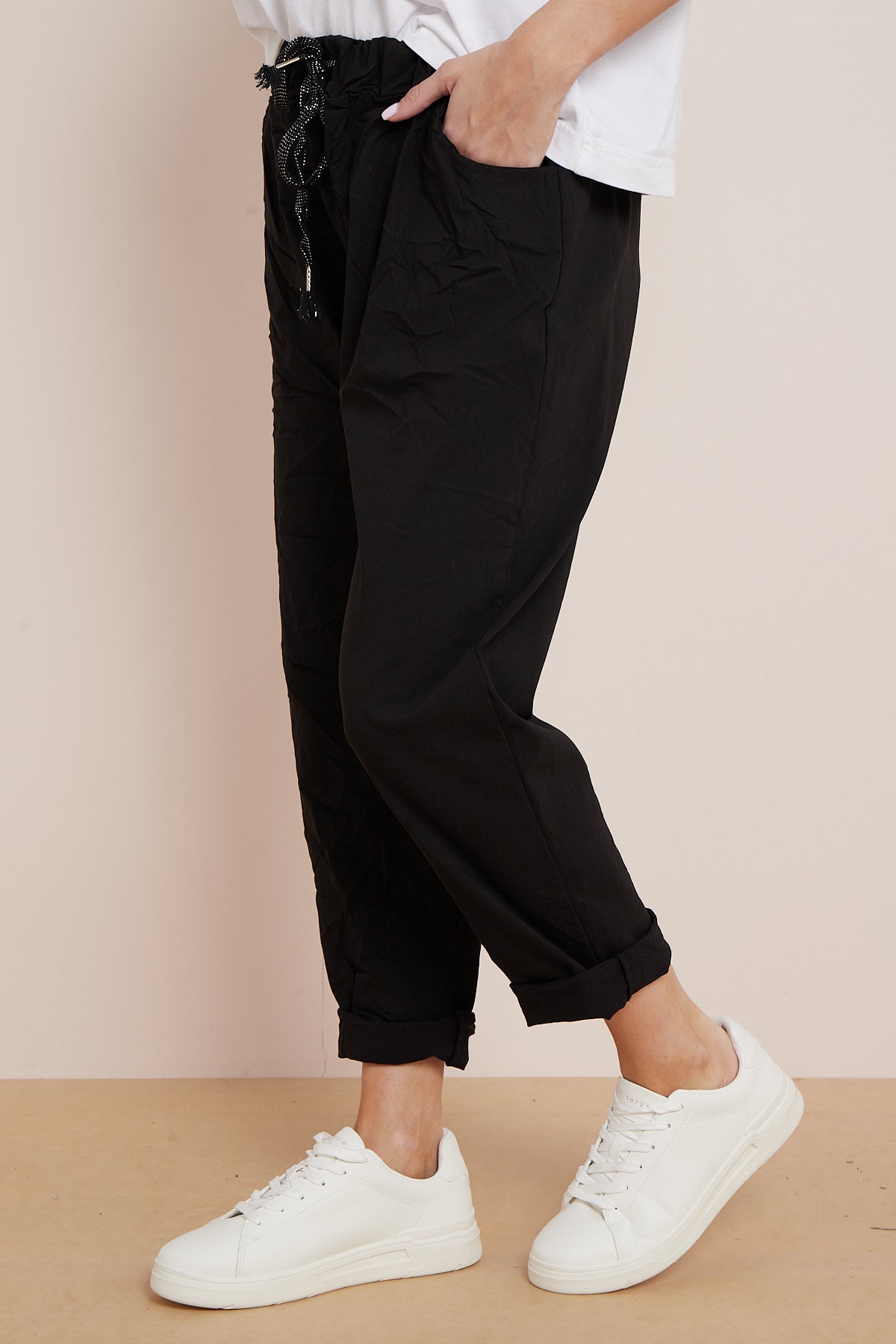 Black Magic Drawstring Trousers - Lolomo!