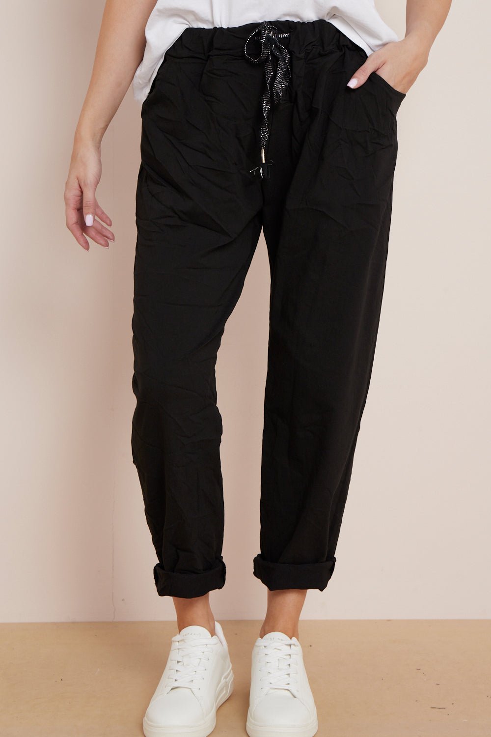 Black Magic Drawstring Trousers - Lolomo!