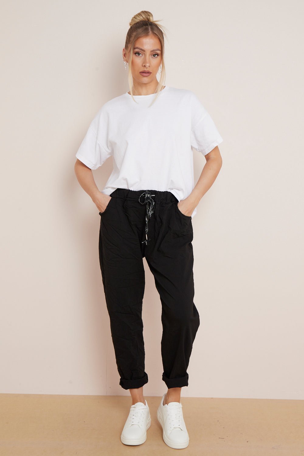 Black Magic Drawstring Trousers - Lolomo!