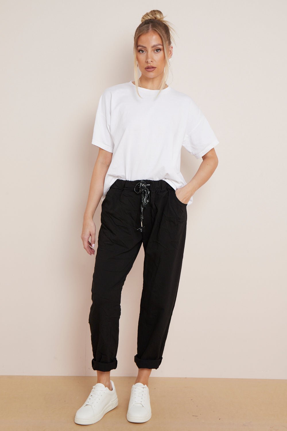 Black Magic Drawstring Trousers - Lolomo!