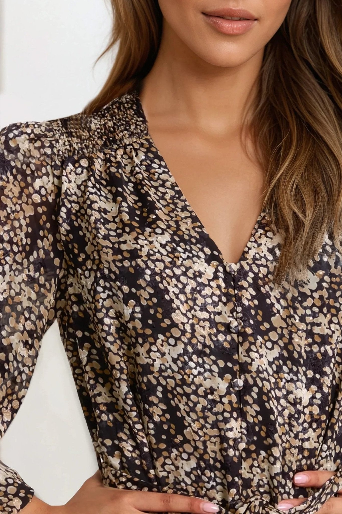 Black Spotty Belted Mini Dress - Lolomo!
