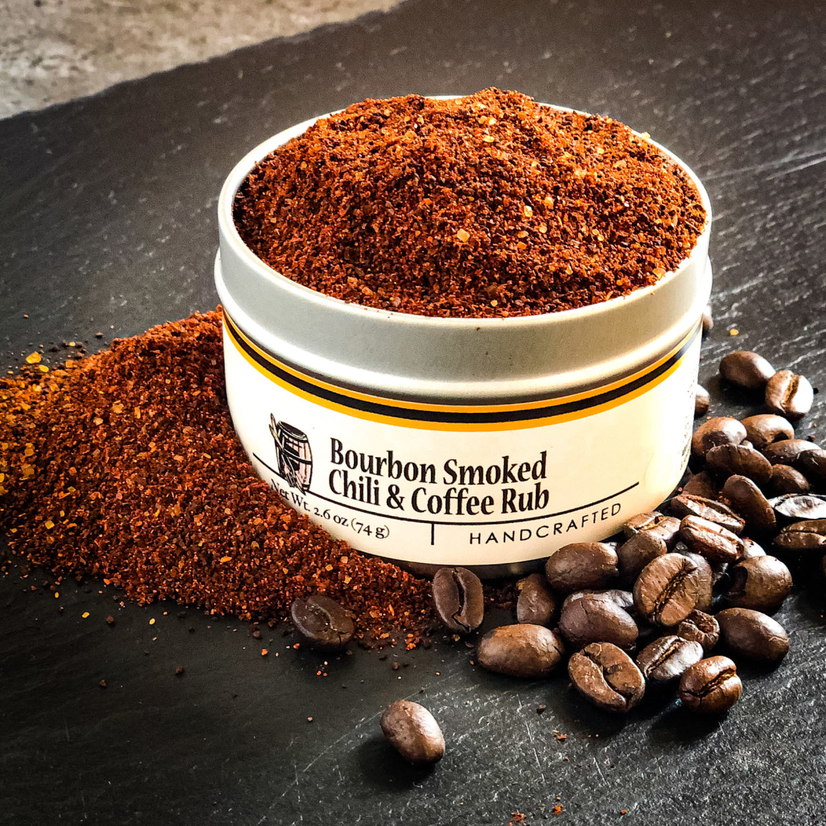 Sazonador de chile ahumado con bourbon y café