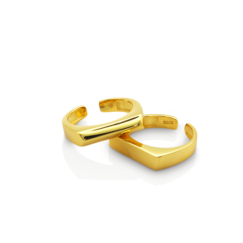 CARESSE STACK RINGS SET - Lolomo!