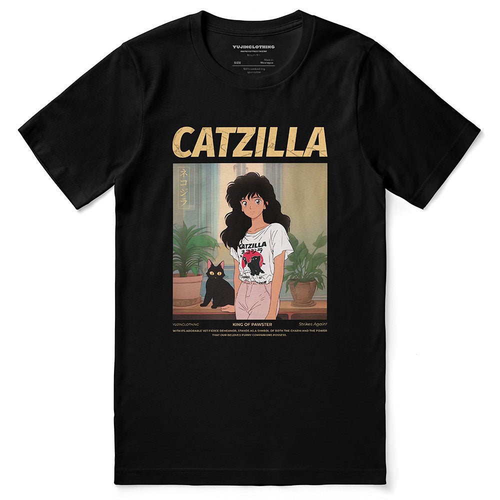 Catzilla And Girl T-Shirt - Lolomo!