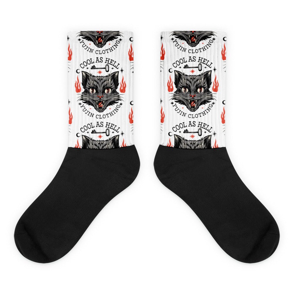 Cool As Hell Cat Socks - Lolomo!