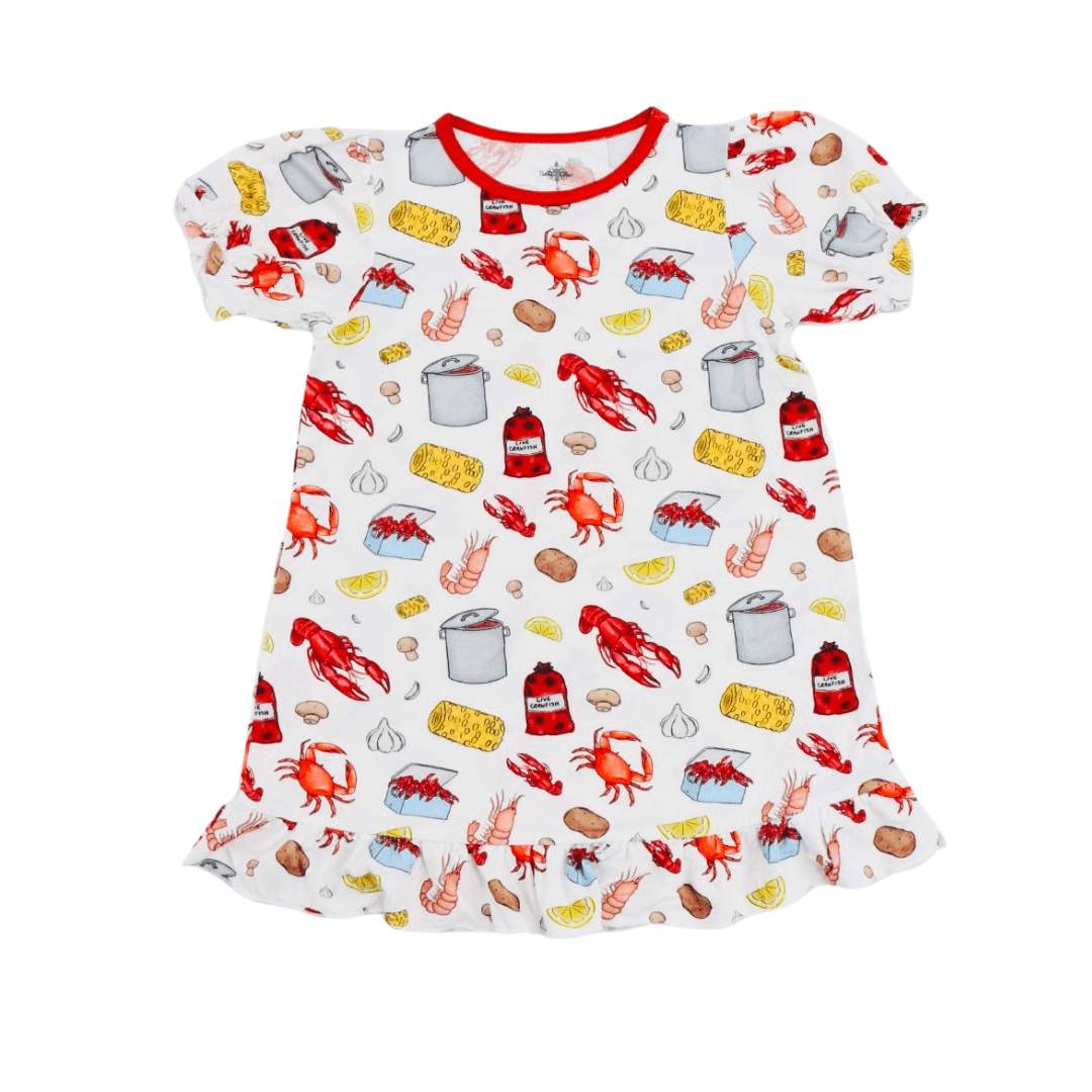 Crawfish Season Bamboo Play Dress - Lolomo!