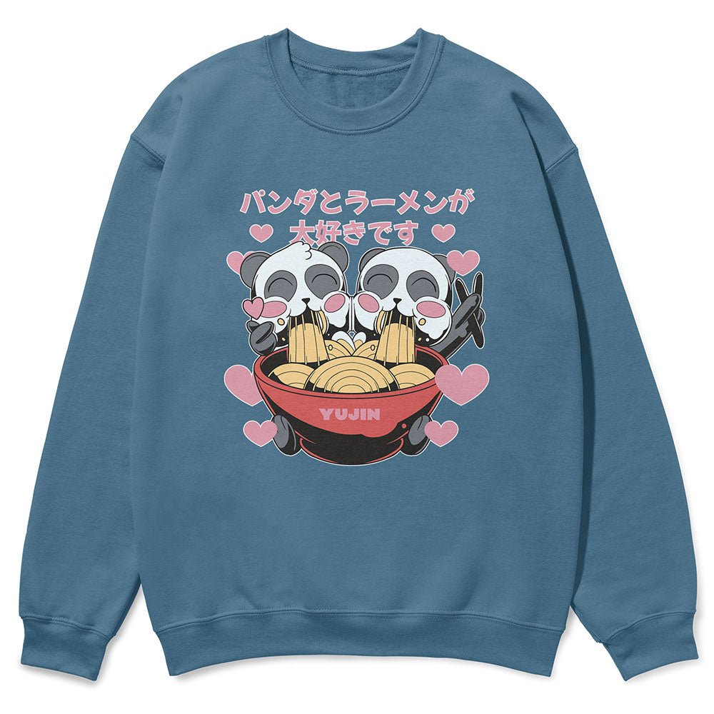 Cute Ramen Pandas Sweatshirt - Lolomo!