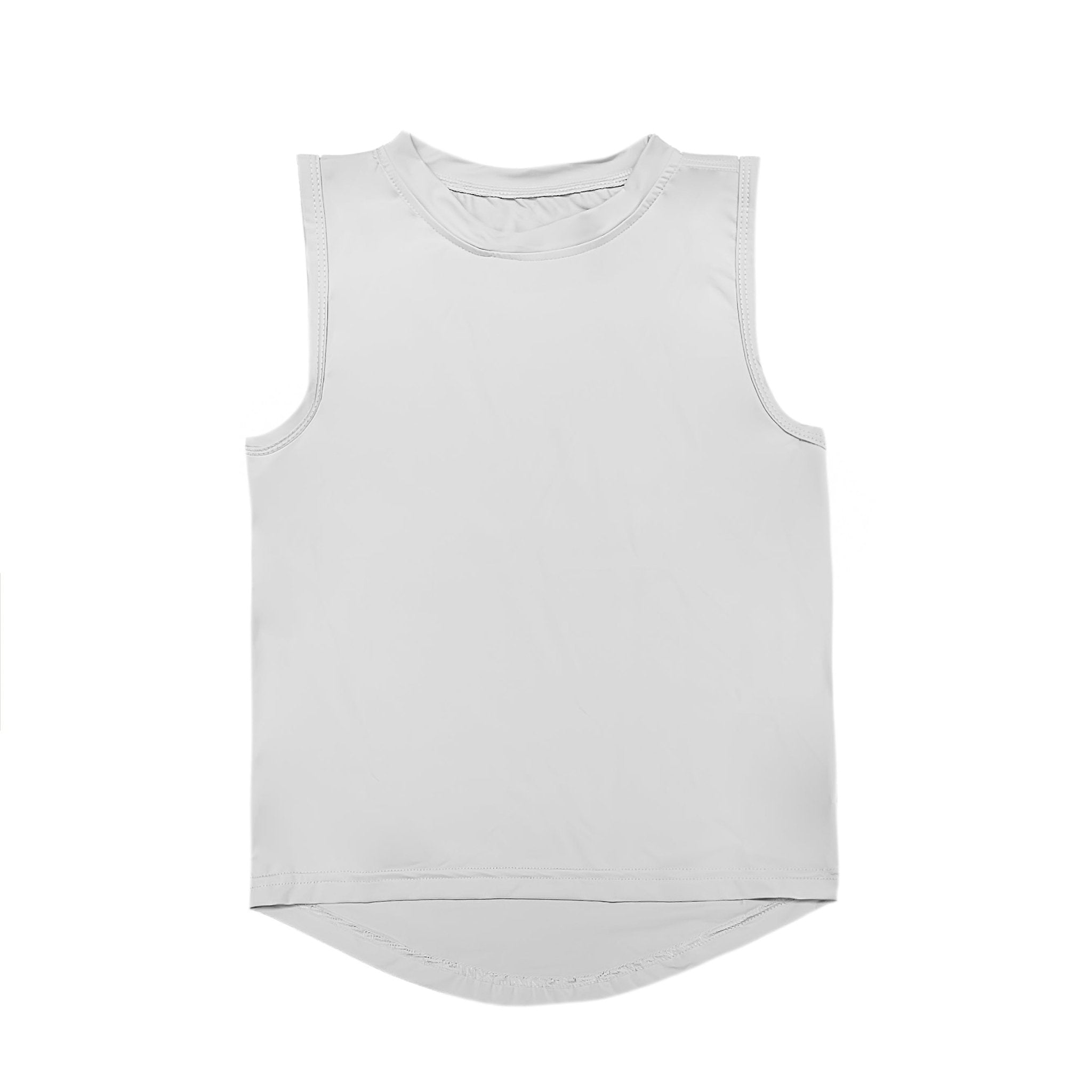Dark Gray High Low Kid Tank - Lolomo!