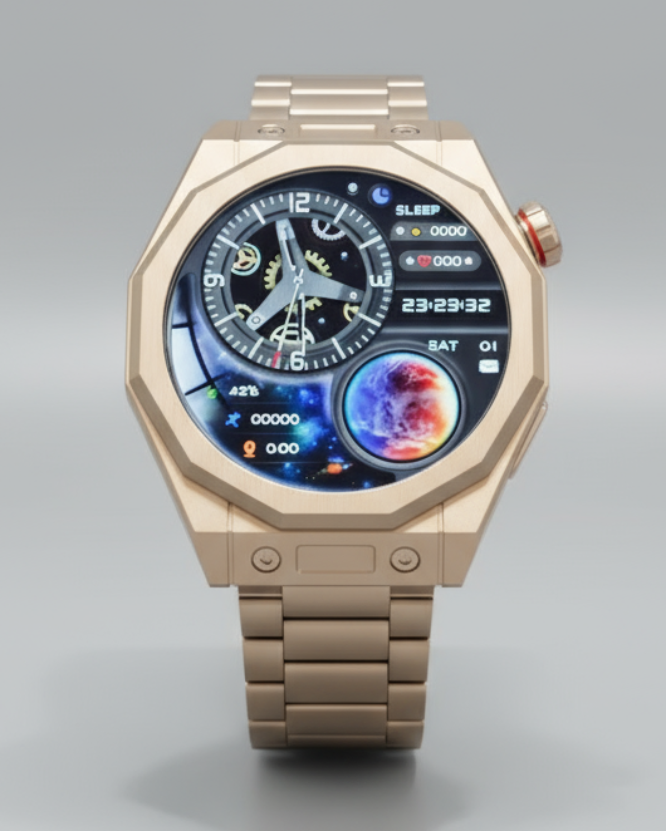 Dapr Watches- Men's Smartwatch – Collector-Grade Tech, Angular Style – "The Octagon"
