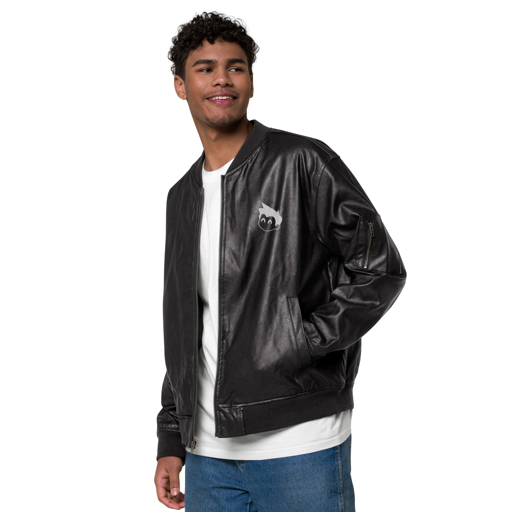 Gimbo Leather Bomber Jacket - Lolomo!