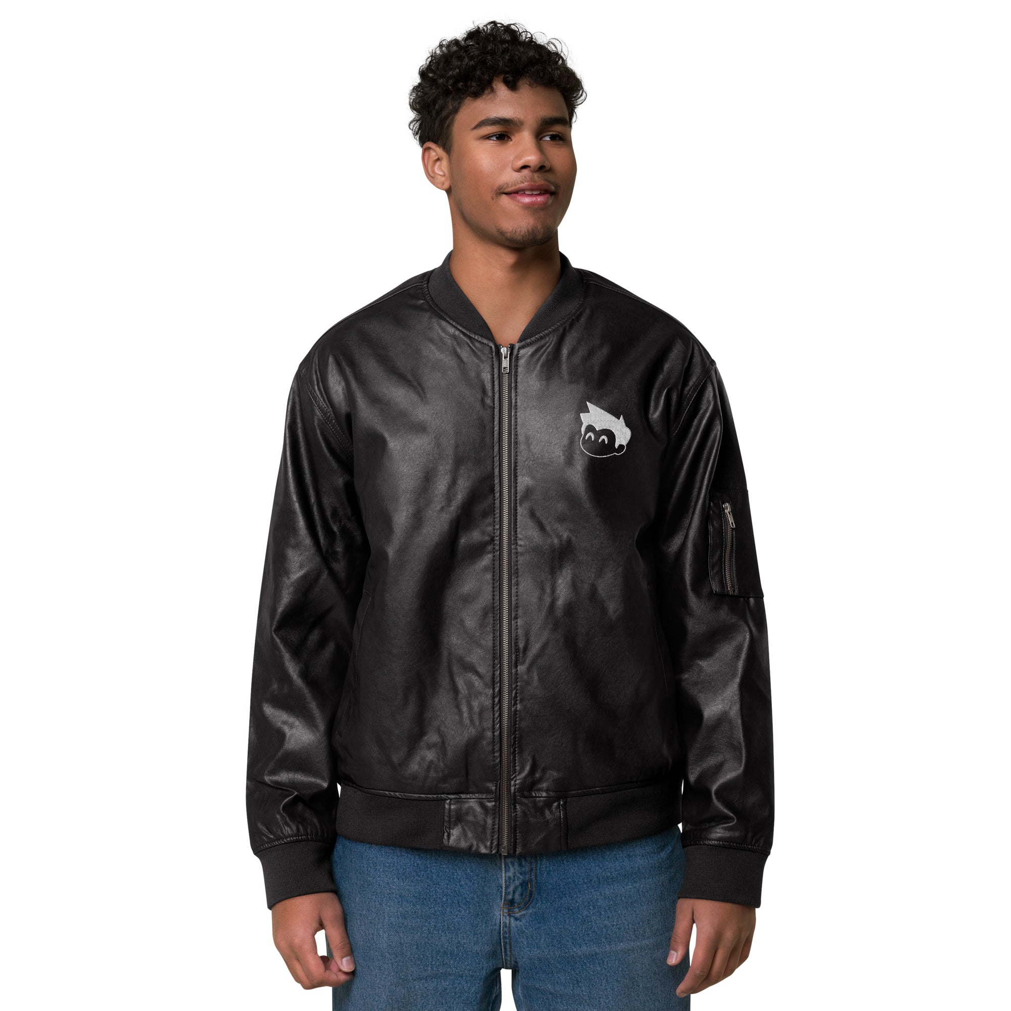 Gimbo Leather Bomber Jacket - Lolomo!