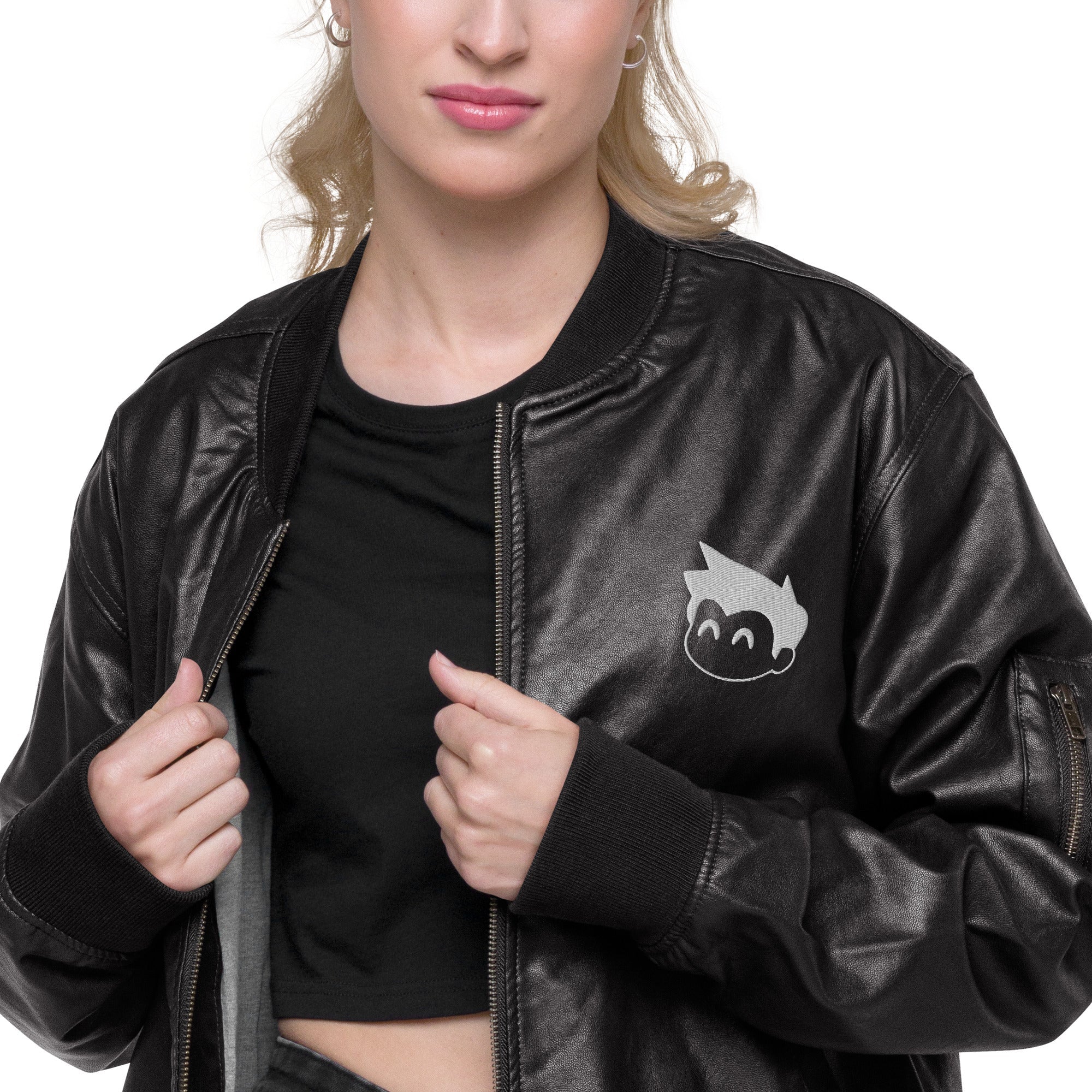 Gimbo Leather Bomber Jacket - Lolomo!