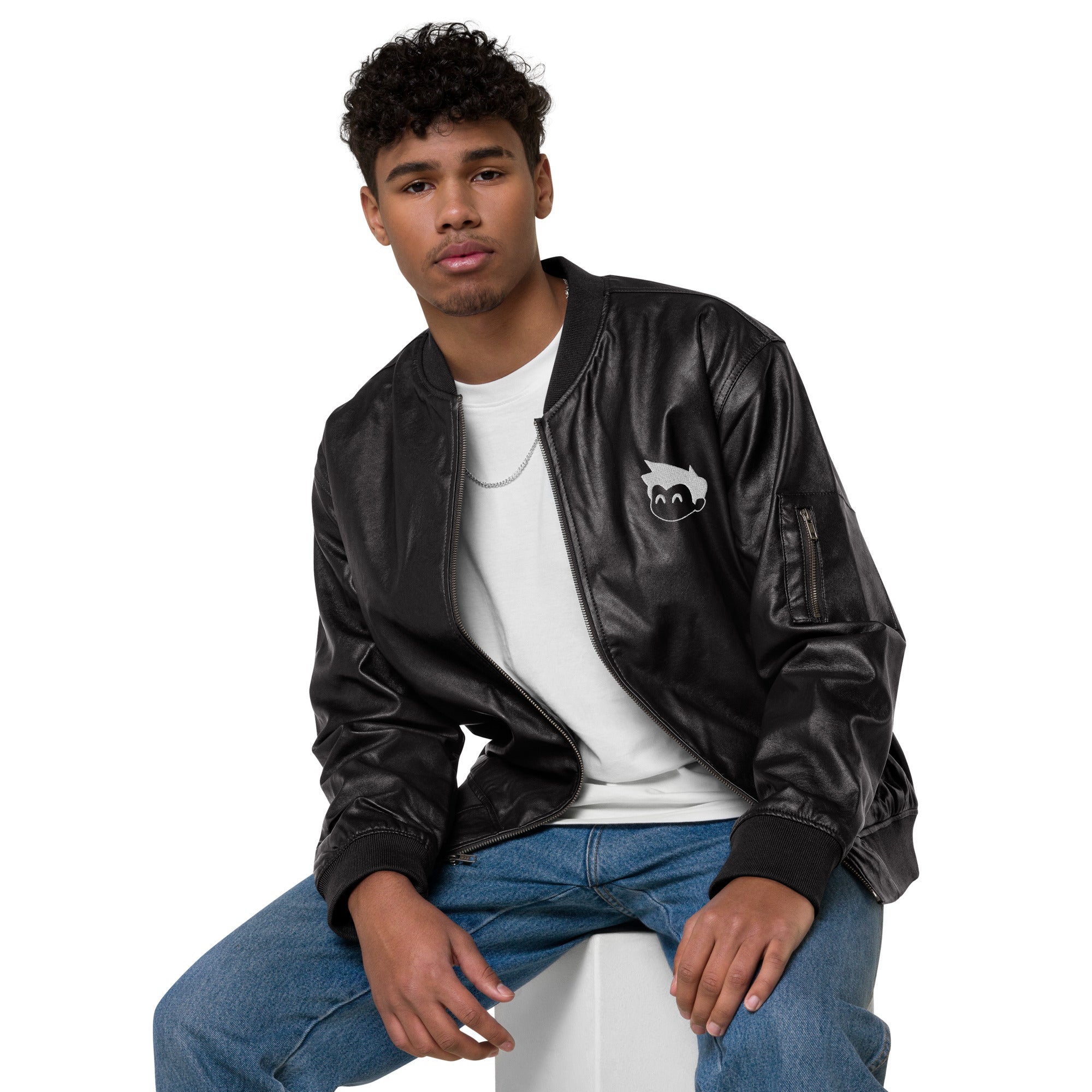 Gimbo Leather Bomber Jacket - Lolomo!