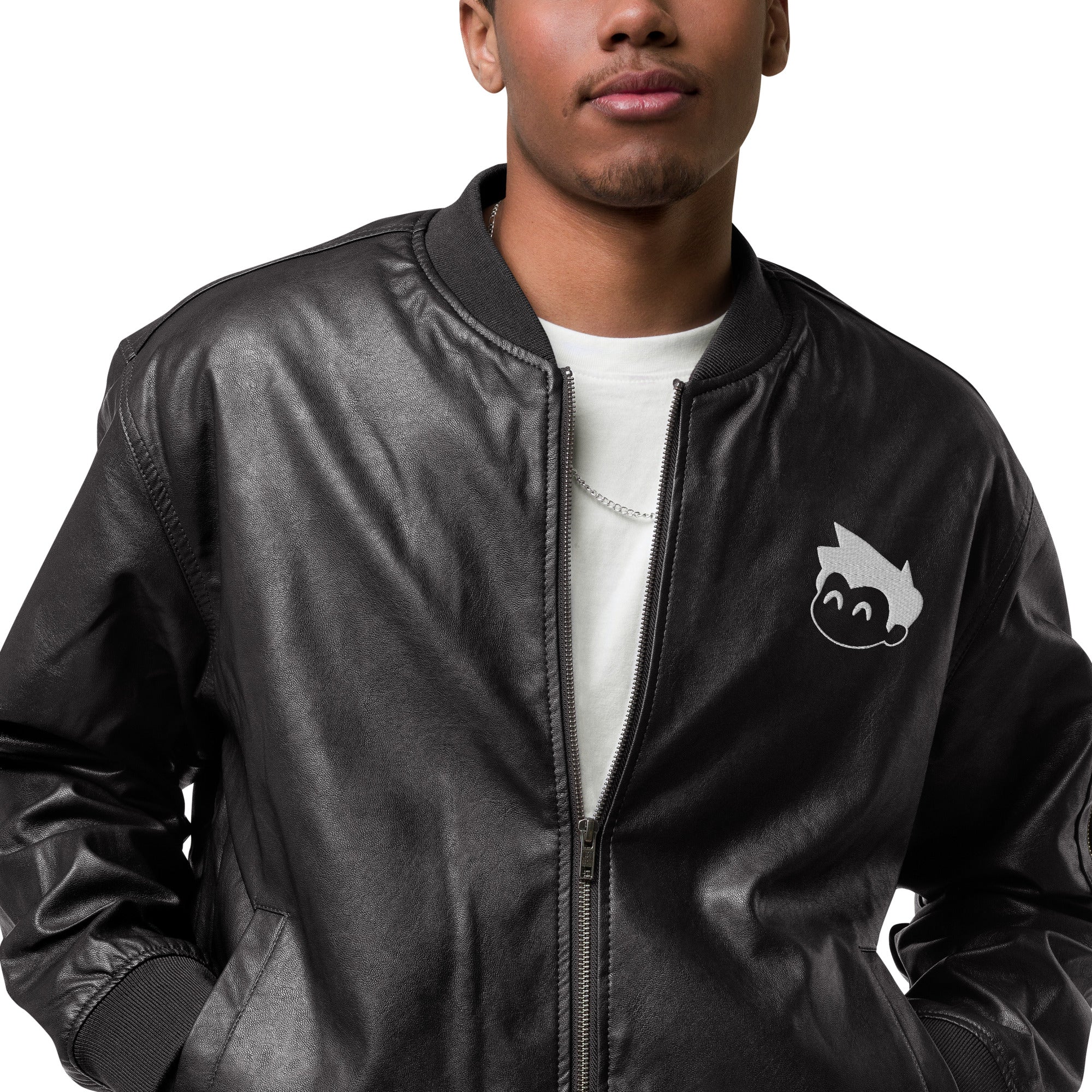 Gimbo Leather Bomber Jacket - Lolomo!