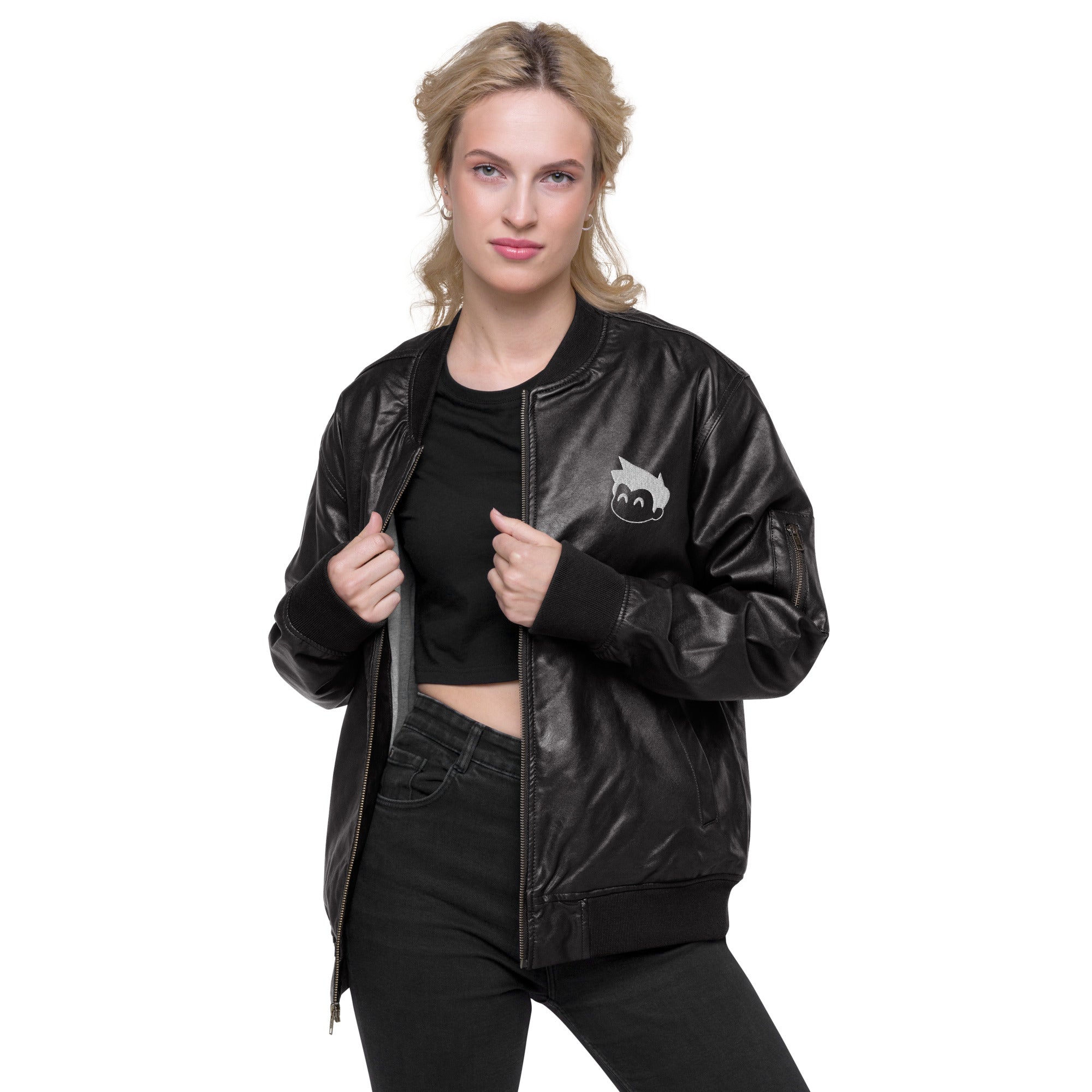 Gimbo Leather Bomber Jacket - Lolomo!