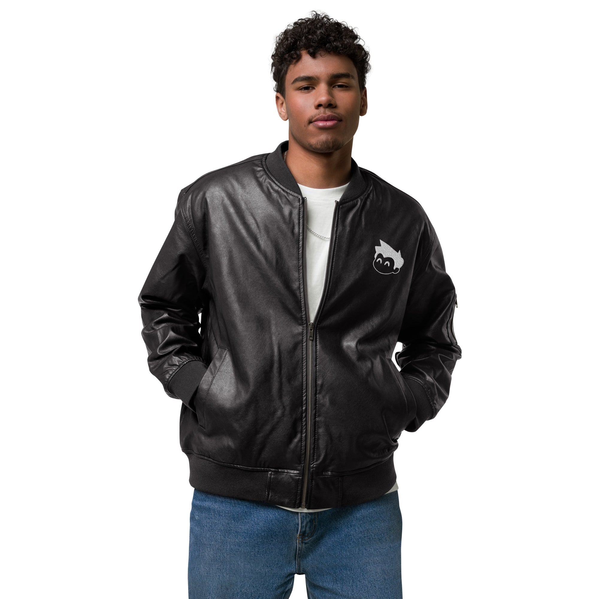 Gimbo Leather Bomber Jacket - Lolomo!