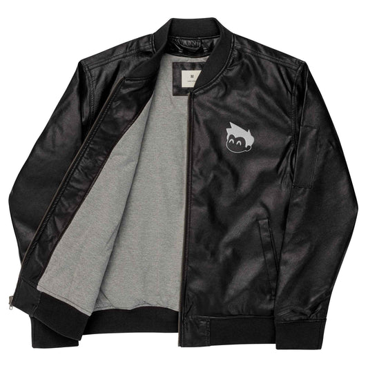 Gimbo Leather Bomber Jacket