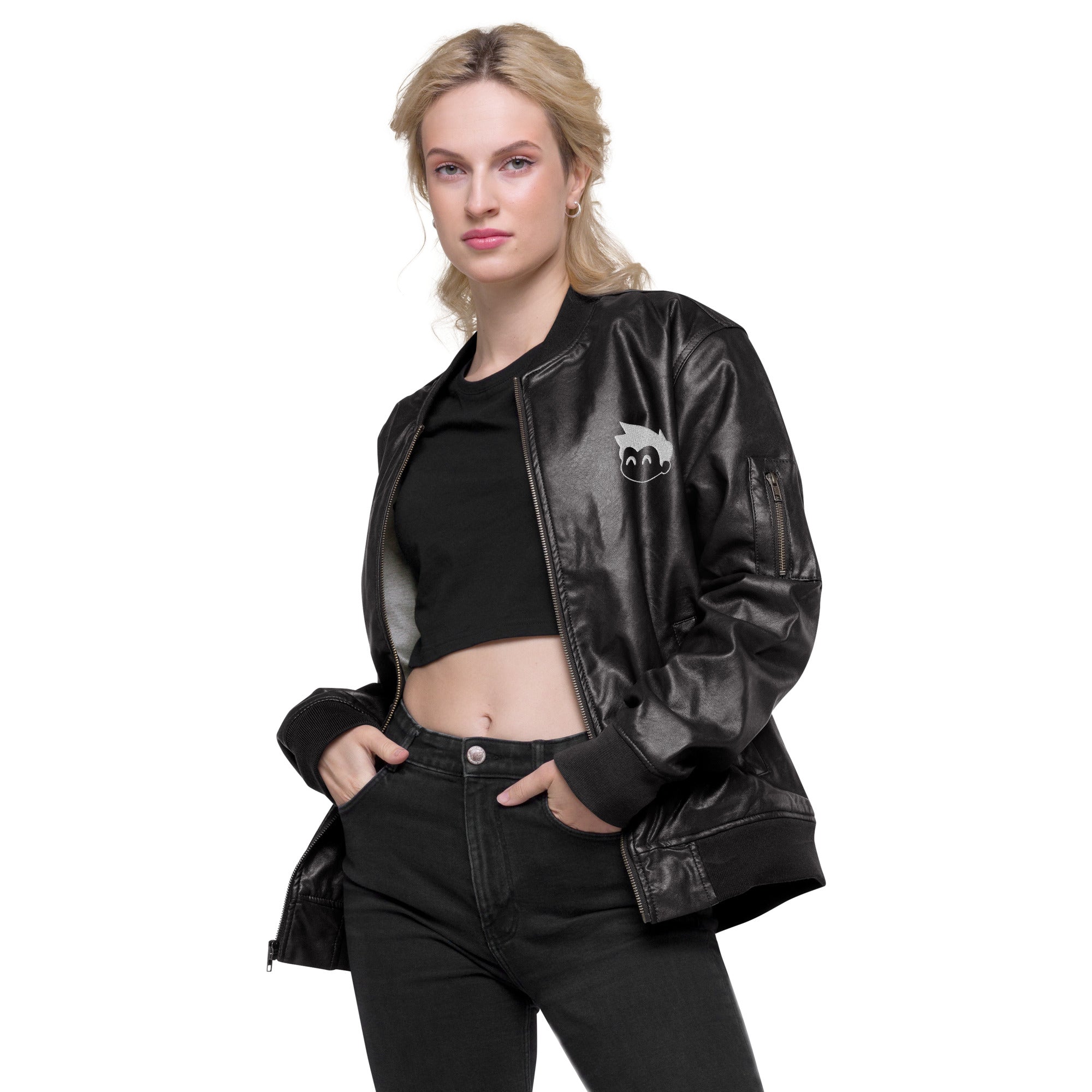 Gimbo Leather Bomber Jacket - Lolomo!
