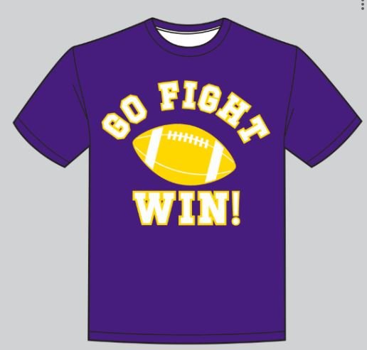 Go, Fight, Win Purple Modal Shirt - Lolomo!