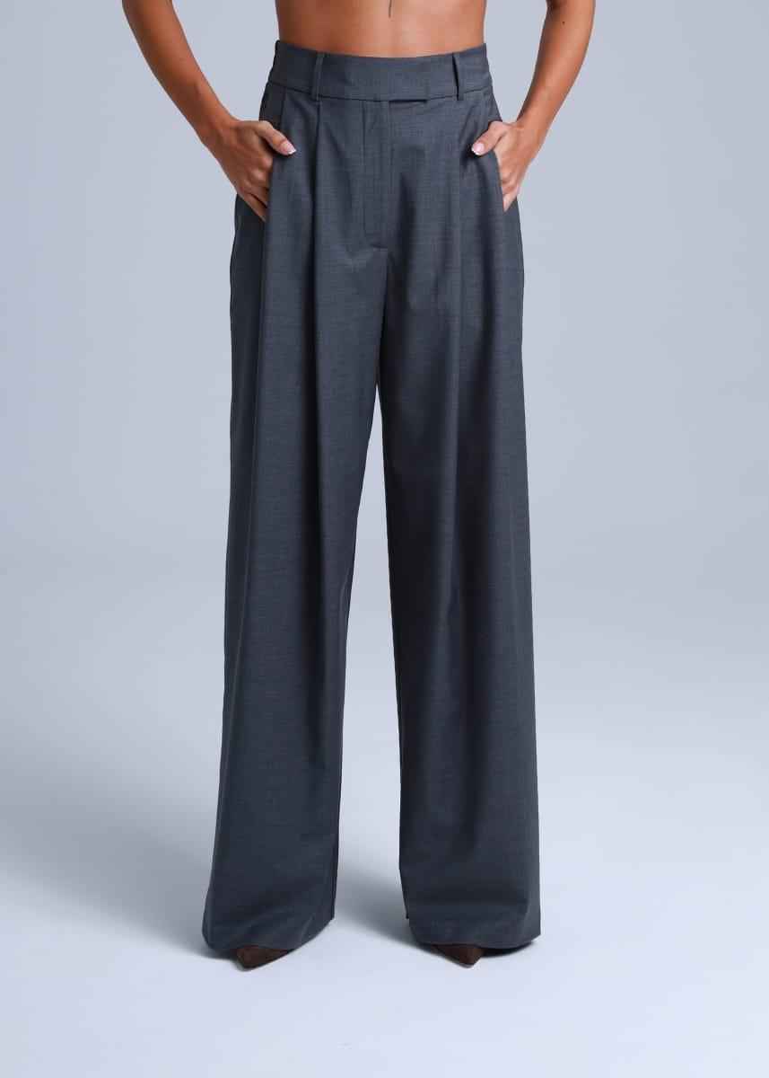 Broadway 3-piece Sophia Tailored Virgin Wool Suit in Mid Grey