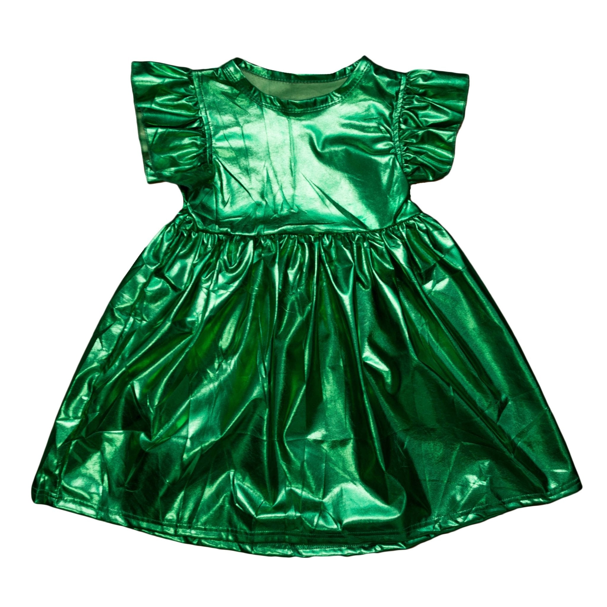 Green Metallic Adult Dress - Lolomo!