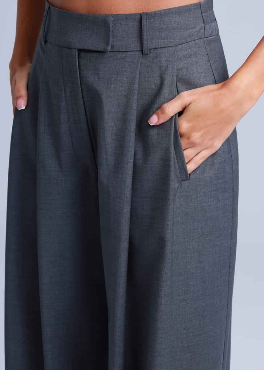 Broadway 3-piece Sophia Tailored Virgin Wool Suit in Mid Grey