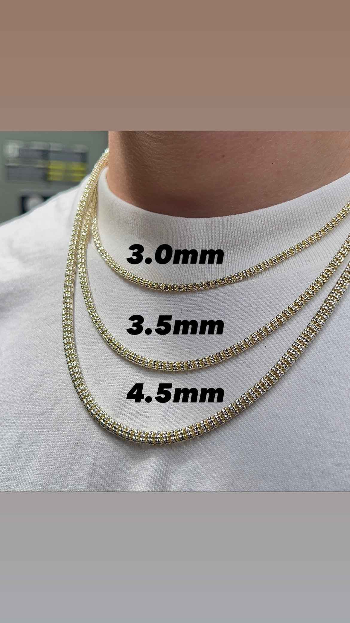 10K Gold- Ice Chain (Yellow Gold) is