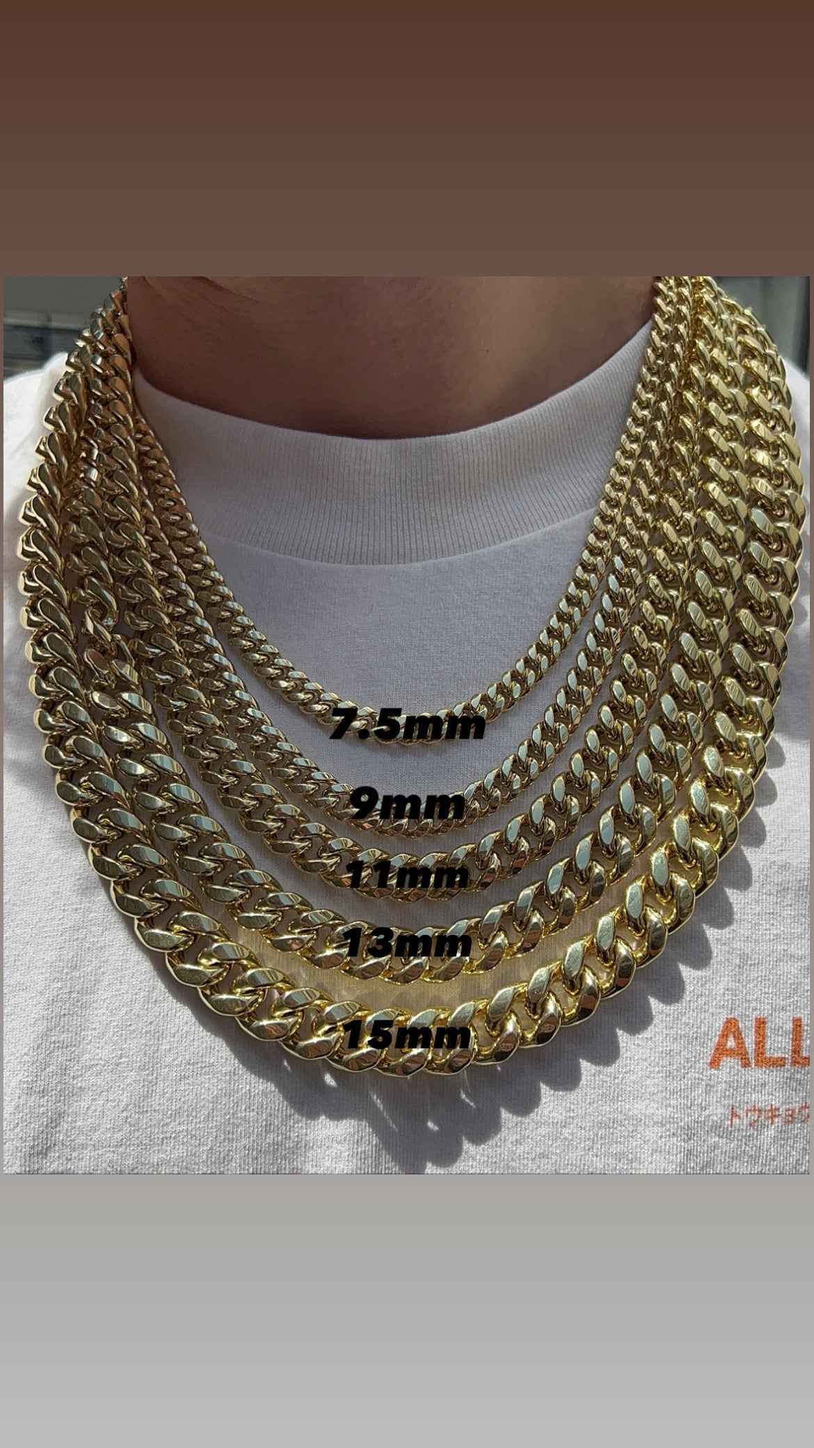10K Gold- Hollow Miami Cuban Chain