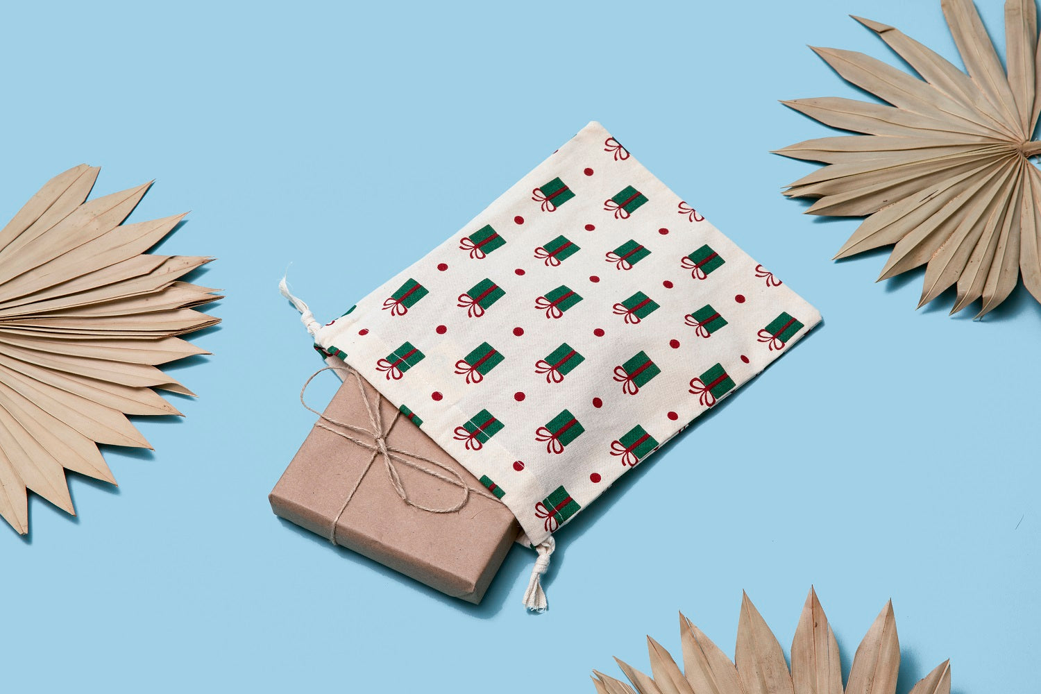 Bolsas de regalo de tela - Juego de 4