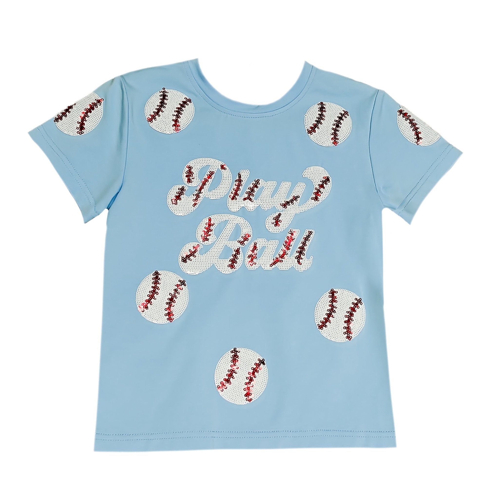 Light Blue Play Ball Kid Shirt - Lolomo!