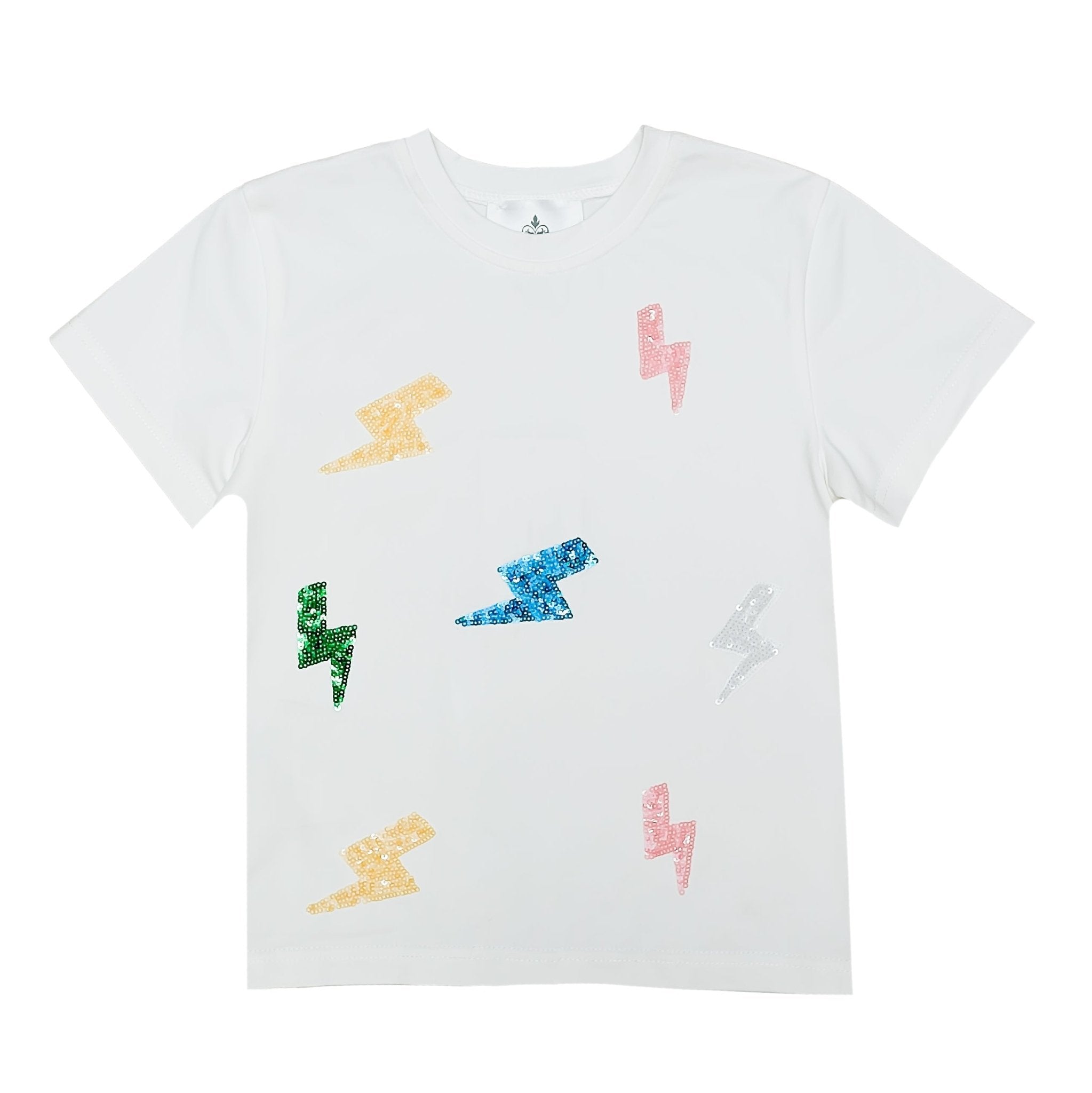 Lightning Bolt Sequin Kid Shirt - Lolomo!