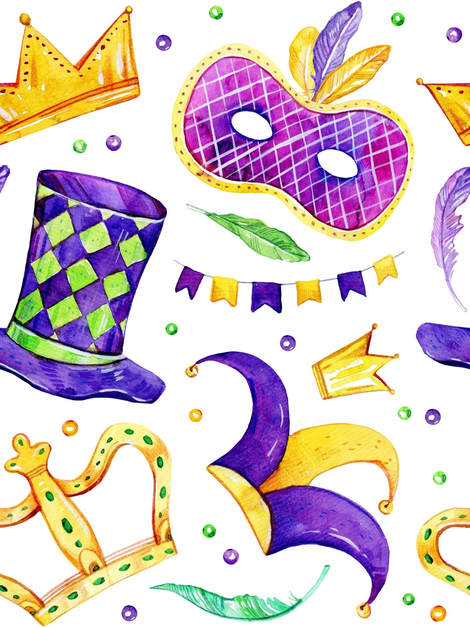 Mardi Gras Bamboo Pajamas - Lolomo!