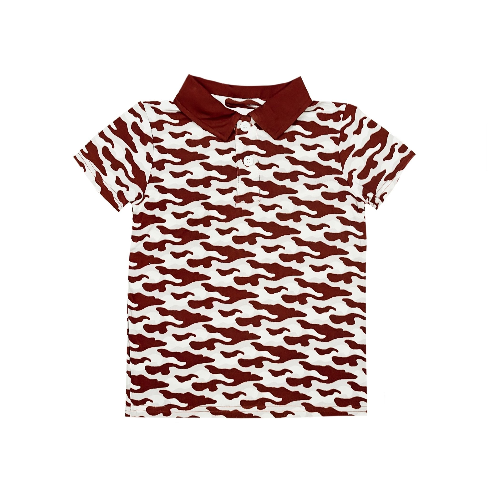 Maroon Camo Polo - Lolomo!